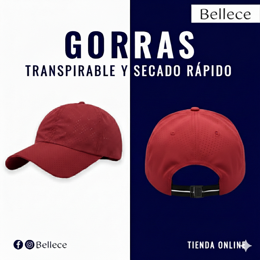 Gorra transpirable de secado rápido