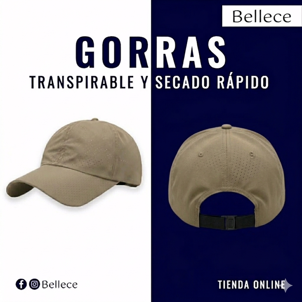 Gorra transpirable de secado rápido