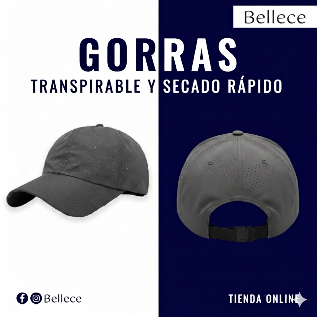 Gorra transpirable de secado rápido