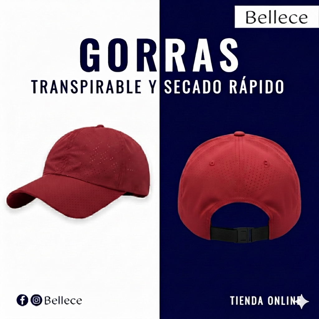 Gorra transpirable de secado rápido
